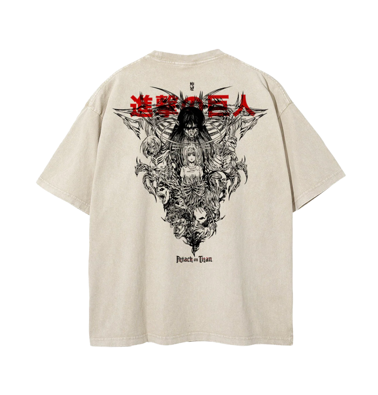 POLERA ATTACK ON TITAN ALL TITANS - ENCARGO