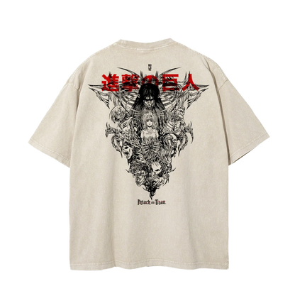 POLERA ATTACK ON TITAN ALL TITANS - ENCARGO