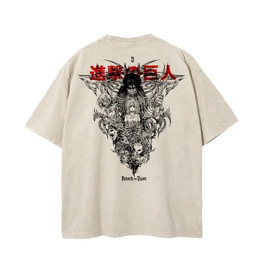 POLERA ATTACK ON TITAN ALL TITANS - ENCARGO